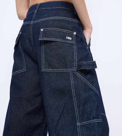 WOMEN'S DARK BLUE DENIM