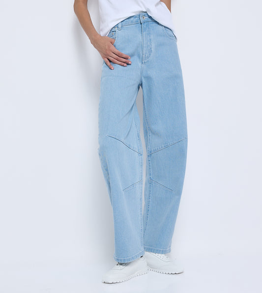 Relaxed Fit Denim Jeans - Light Blue