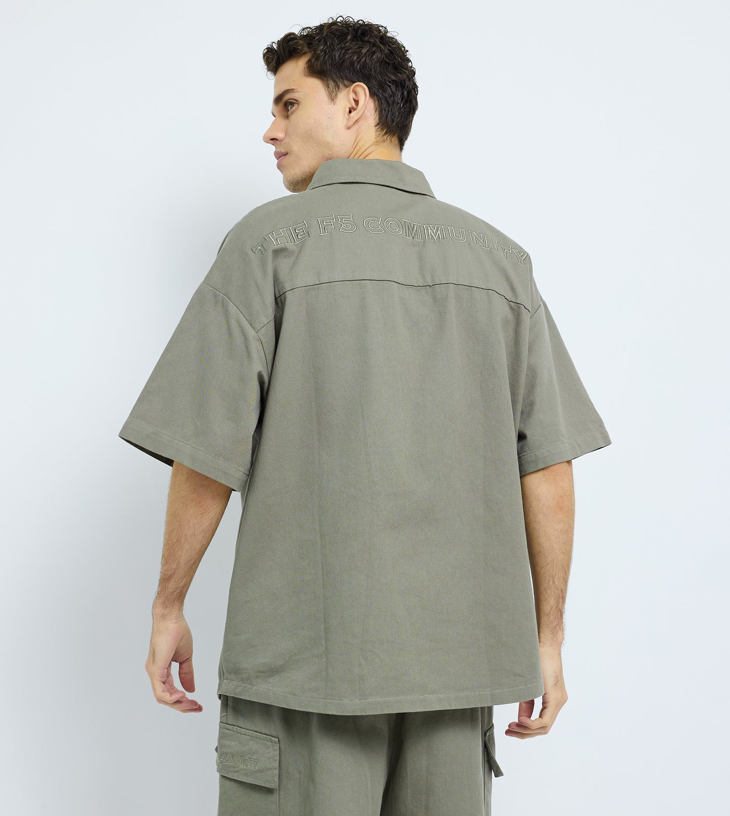 MEN'S SHORT SLEEVE TWILL SHIRT - GREEN