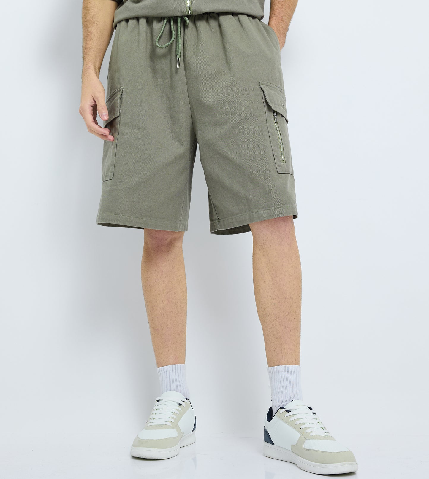 MEN'S TWILL SHORTS - GREEN