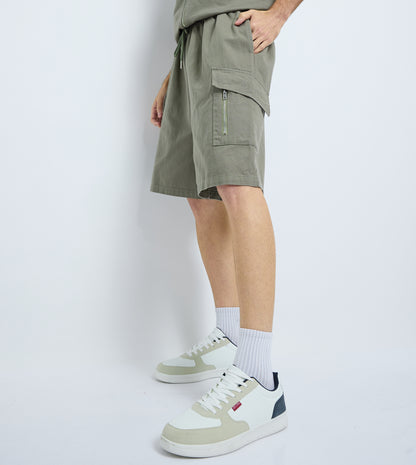 MEN'S TWILL SHORTS - GREEN