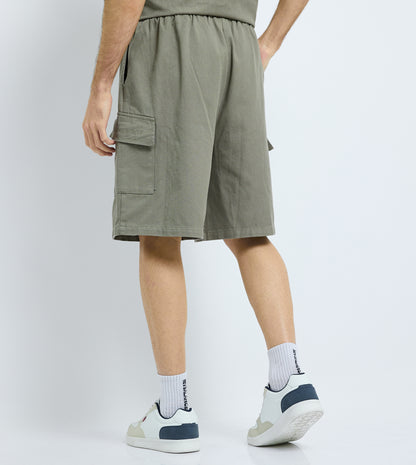 MEN'S TWILL SHORTS - GREEN