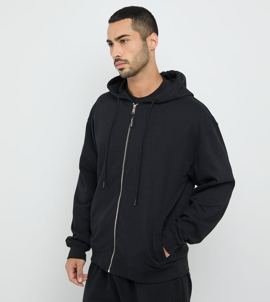 Men's F5 Casual Zip Hoodie - Black