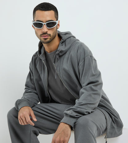 Men's F5 Casual Zip Hoodie - Grey