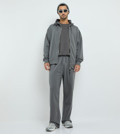 Men's F5 Casual Zip Hoodie - Grey