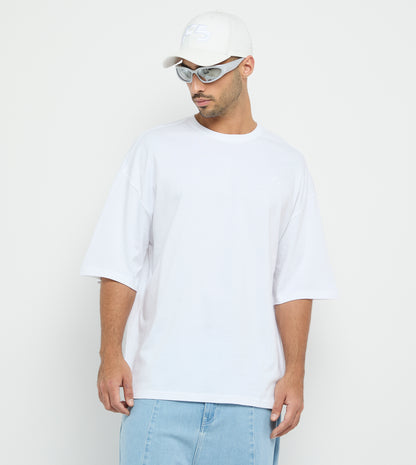 Men's F5 Logo Oversized T-Shirt - White
