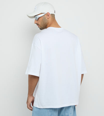 Men's F5 Logo Oversized T-Shirt - White
