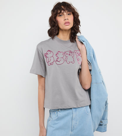 Women's Bear Short Sleeve T-Shirt