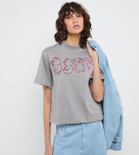 Women's Bear Short Sleeve T-Shirt