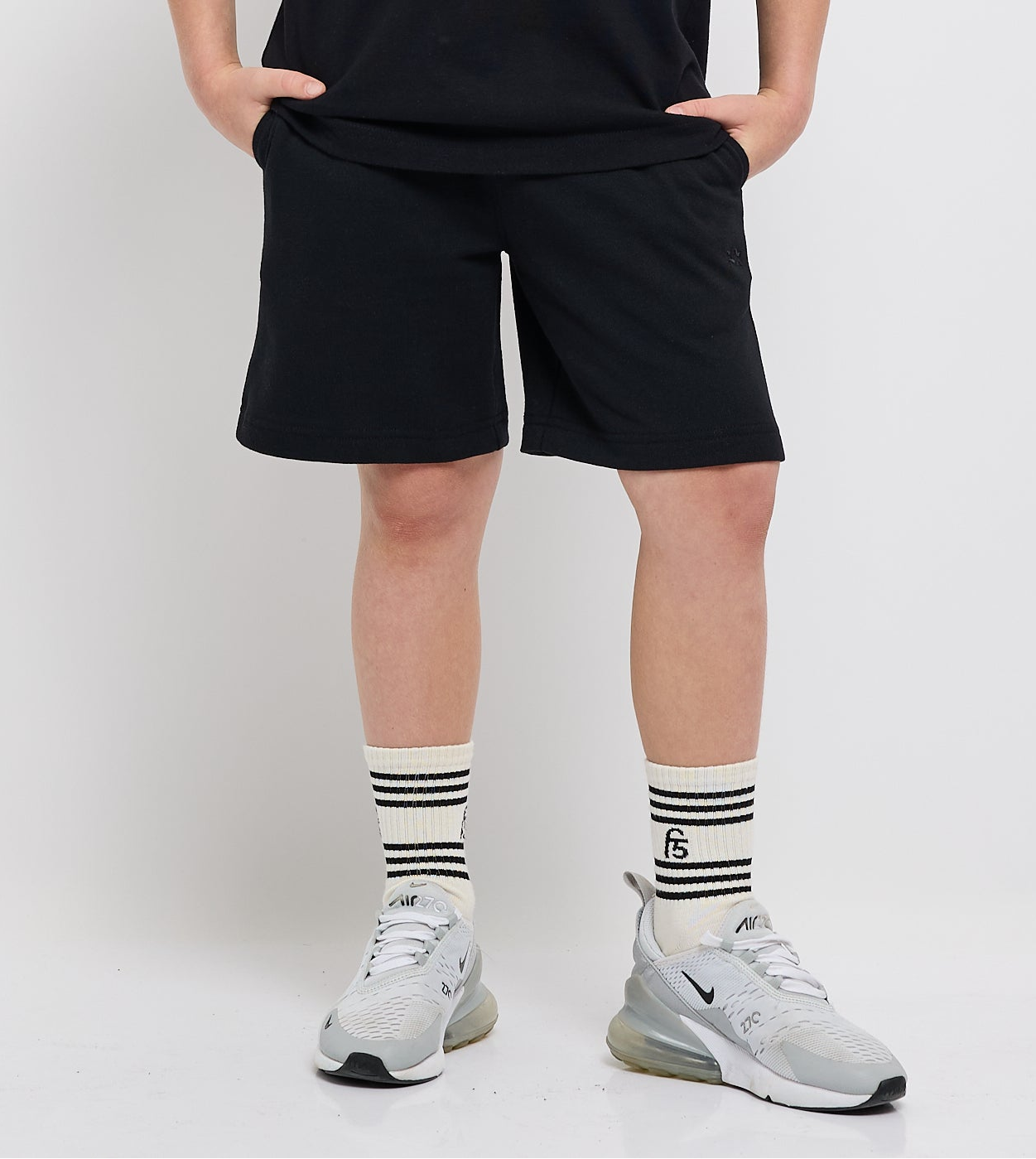 Boy's Embroidered Logo Shorts