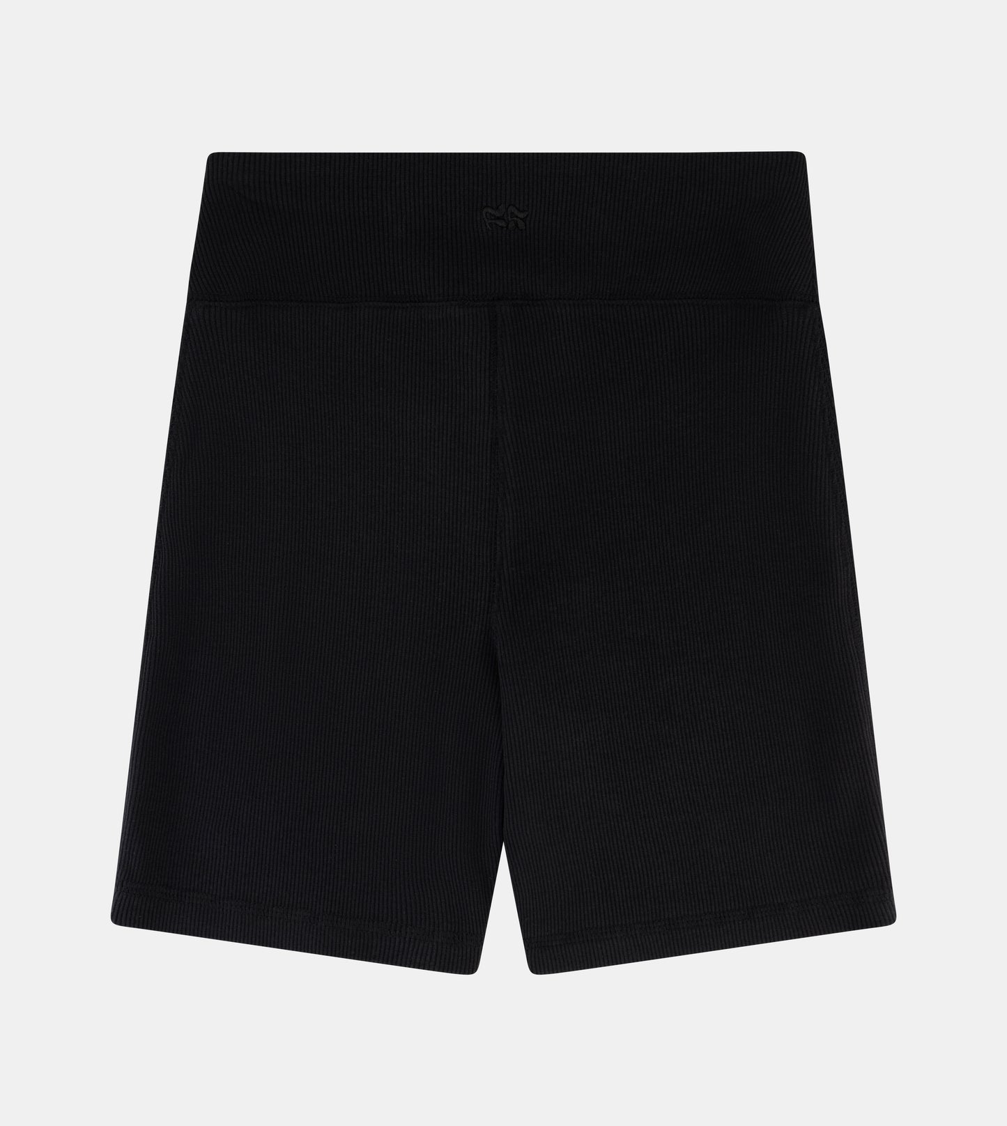 Women Ribbed Cycling Shorts With Embroidery On The Back