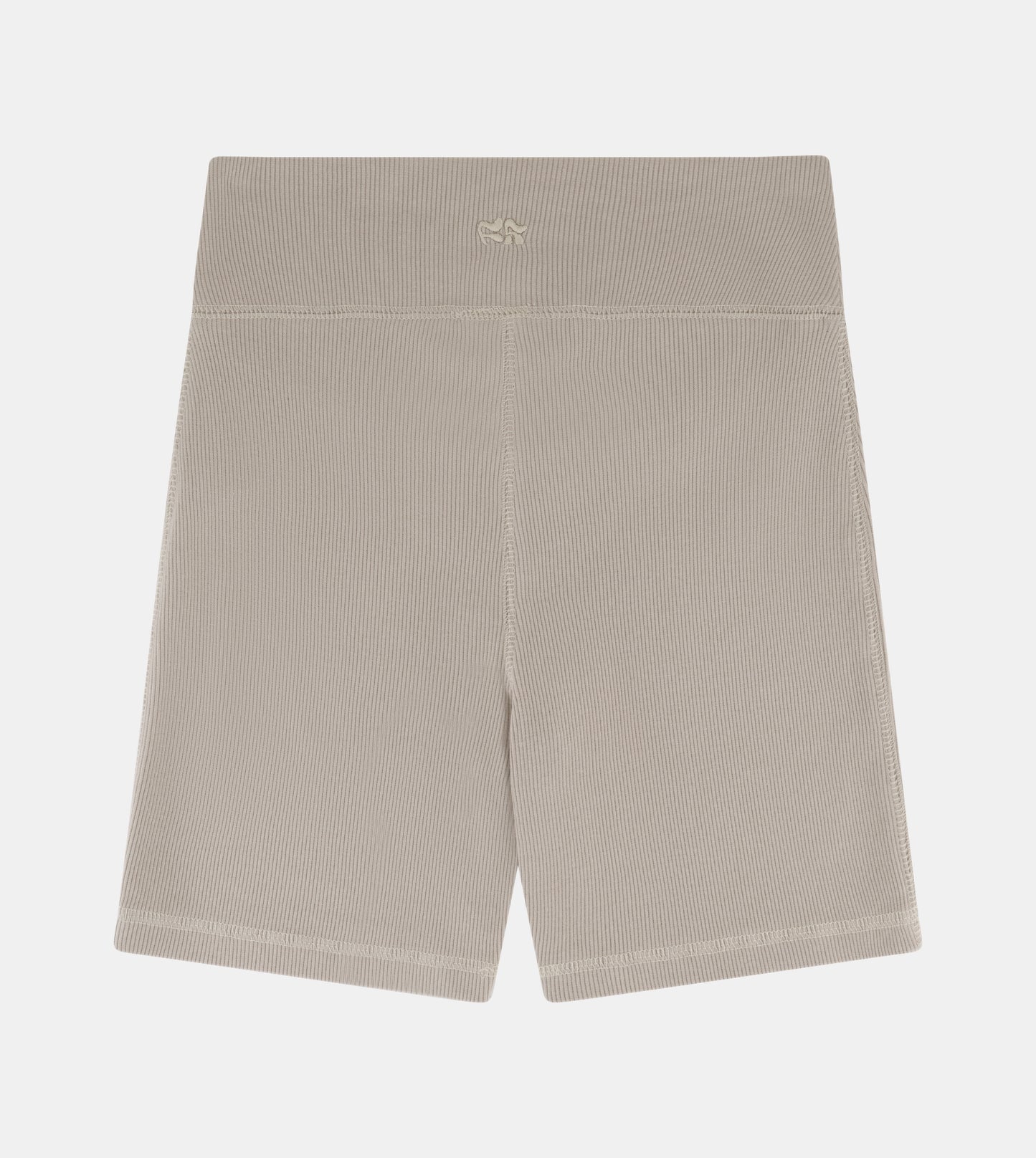 Women Ribbed Cycling Shorts With Embroidery On The Back