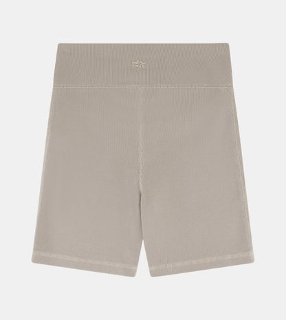 Women Ribbed Cycling Shorts With Embroidery On The Back