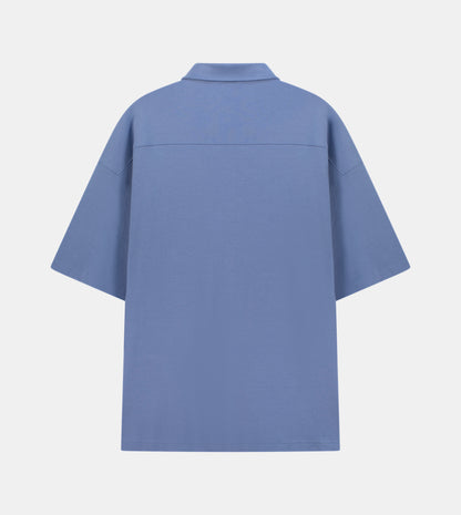 Men Oversized Shirt With Metal Tag