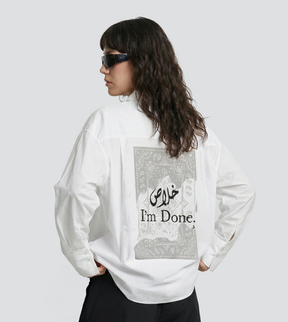 Women's Ramadan "Khalas I'm Done" Poplin Shirt