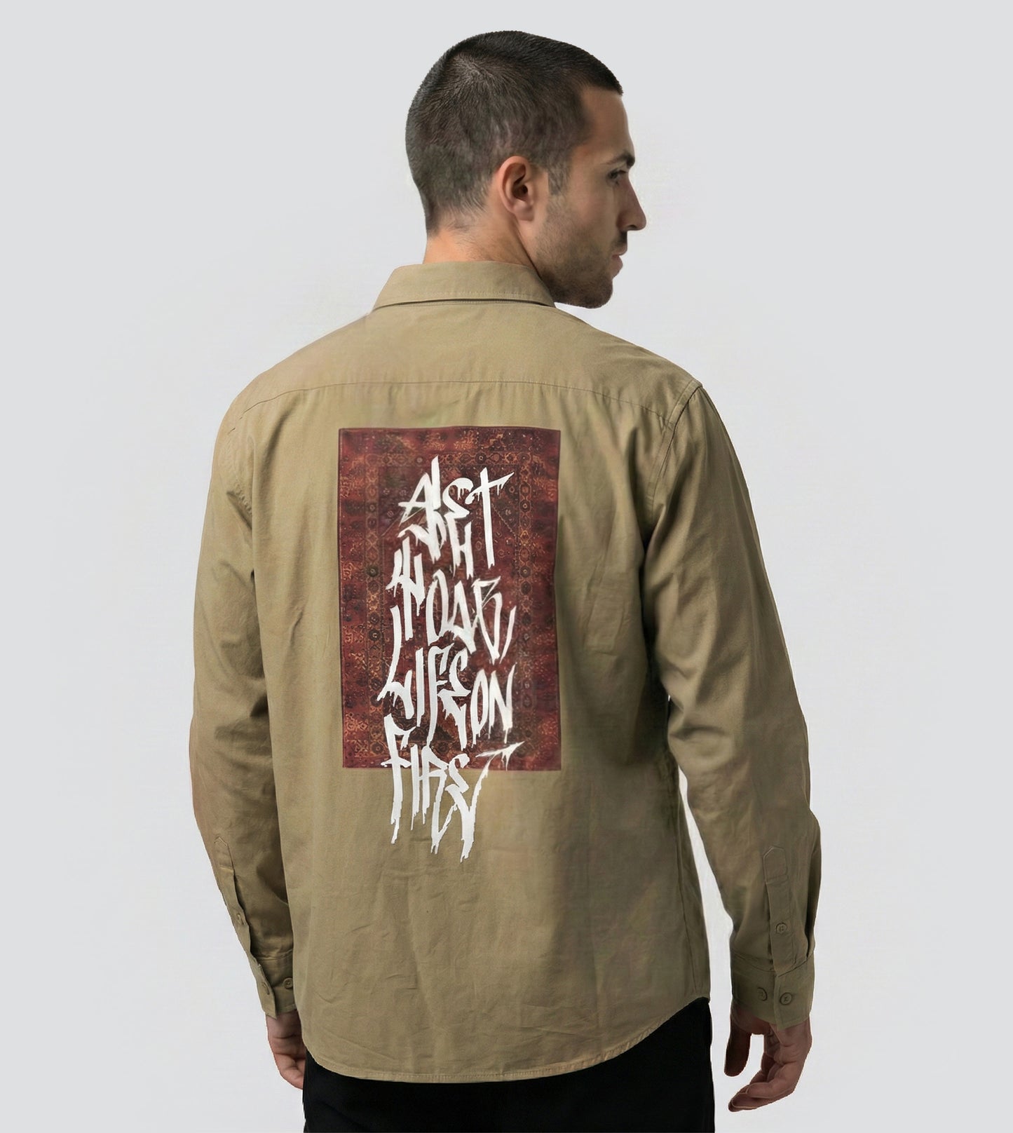 Men's F5 Ramadan "Set Your Life On First" Twill Shirt