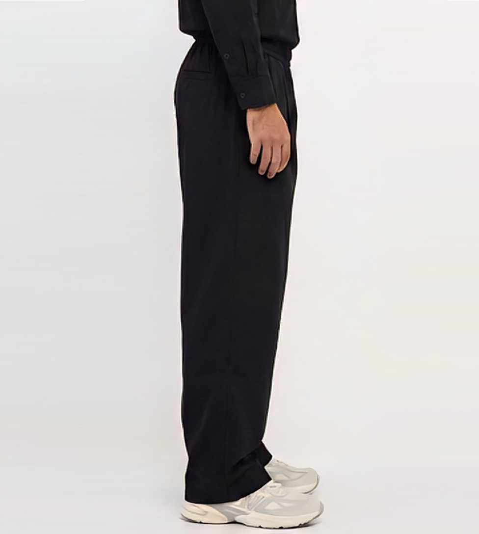 Men's F5 Wide Leg Tencel Pants - Black
