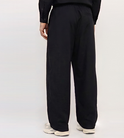 Men's F5 Wide Leg Tencel Pants - Black