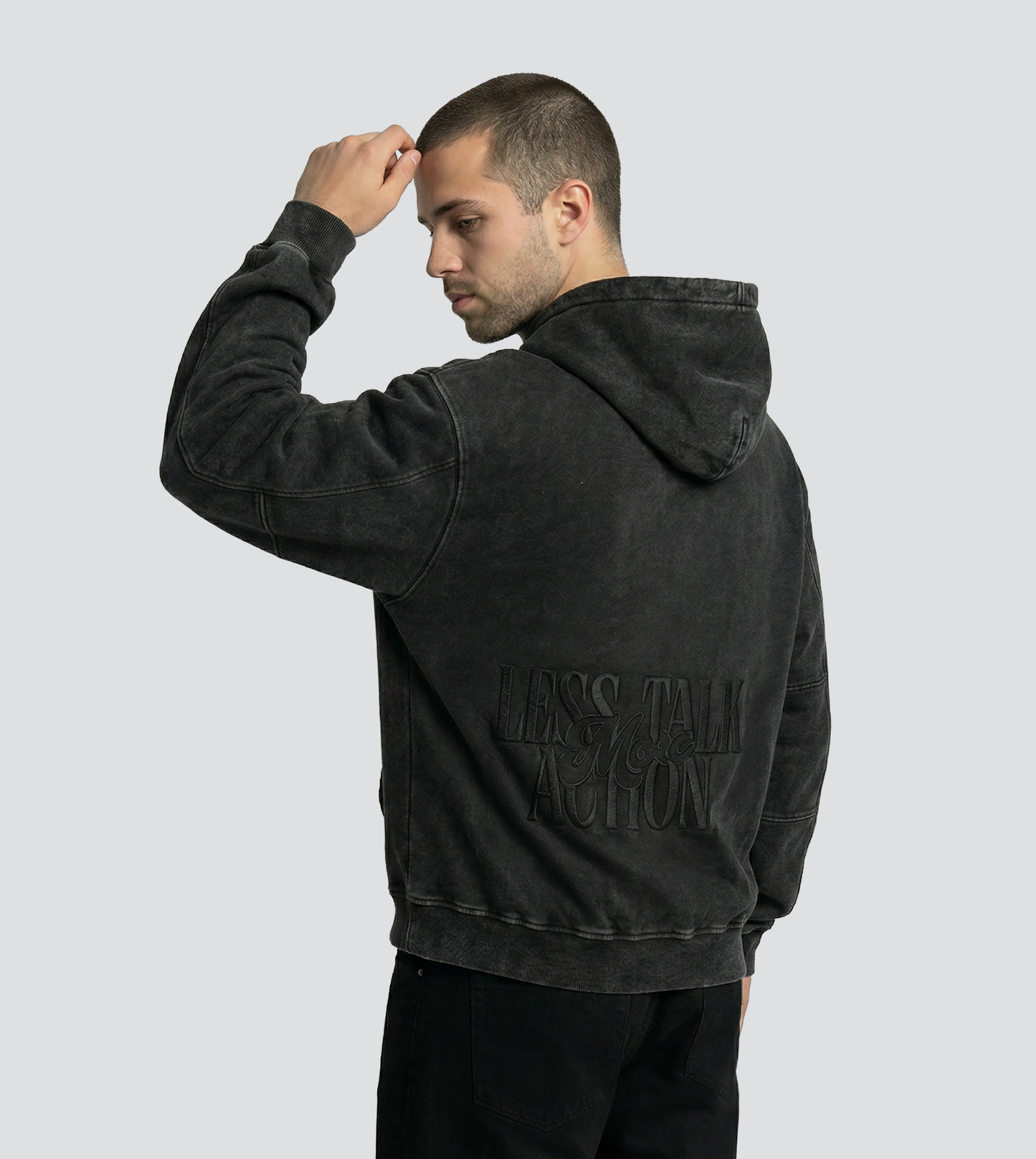 Less Talk More Action Hoodie