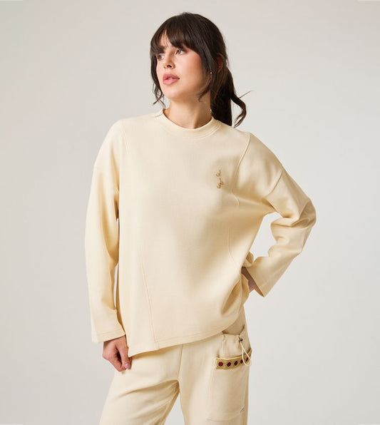 F5 LONG SLEEVED WAFFLE TOP