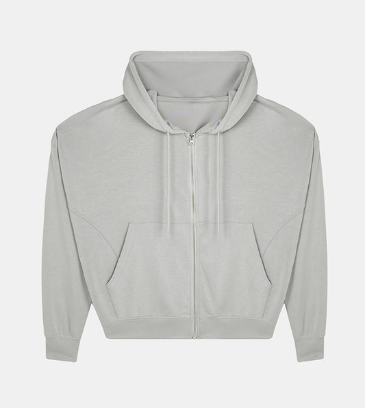 WOMEN'S ZIP-THRU HOODIE - GREY