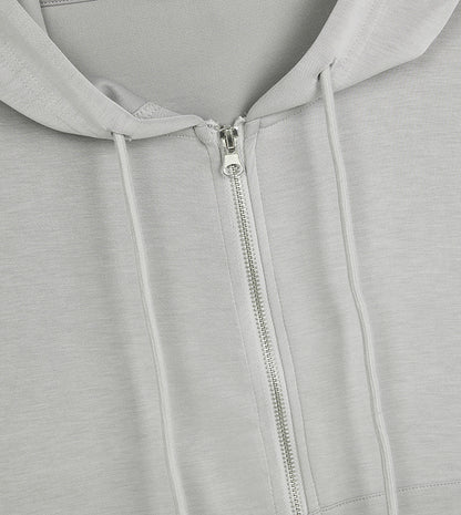 WOMEN'S ZIP-THRU HOODIE - GREY