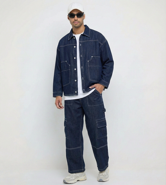 Men's F5 Denim Jacket - Dark Blue