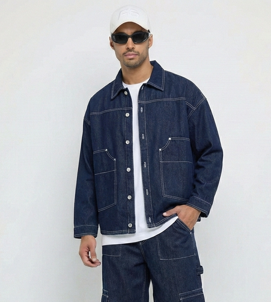 Men's F5 Denim Jacket - Dark Blue
