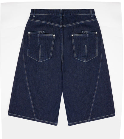 WOMEN'S  DENIM SHORTS - DARK BLUE