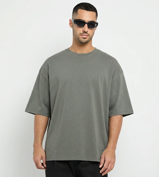 Men's F5 Logo Oversized T-Shirt - Dark Grey