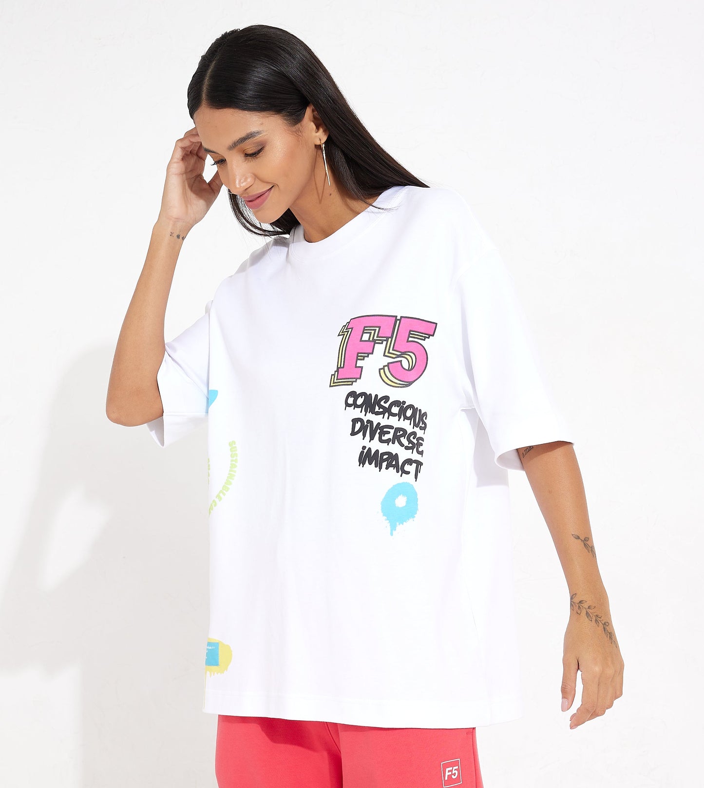 UNISEX DOODLE T-SHIRT_PINK