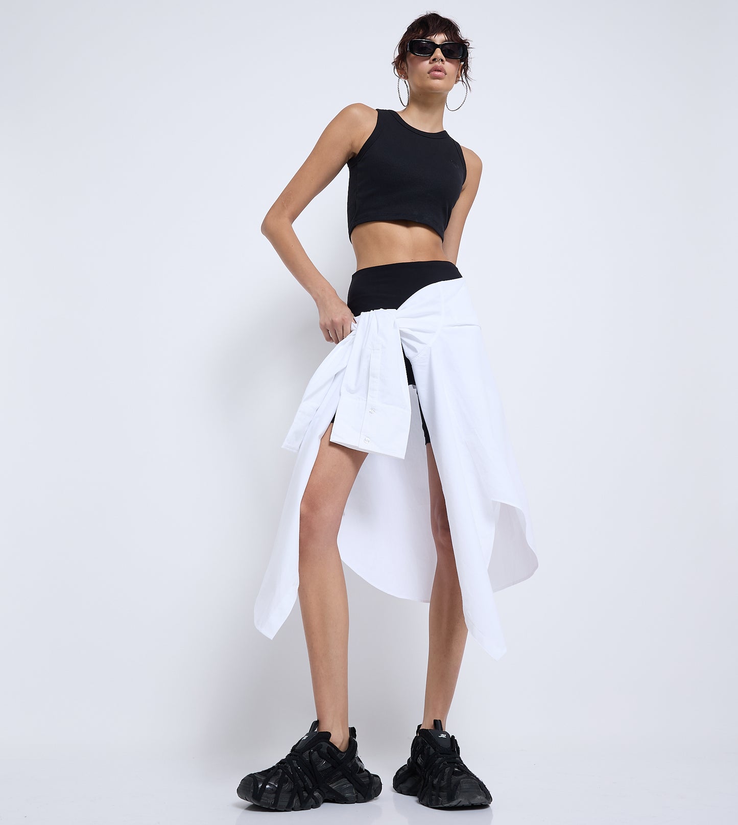 Women Ribbed Cropped Tank Top