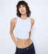 Women Ribbed Cropped Tank Top
