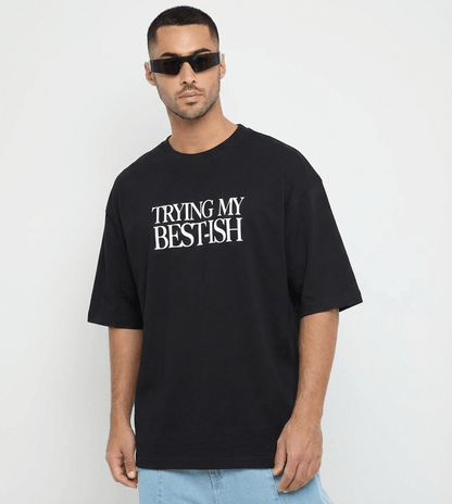 Men's Trying My Best-Ish Oversized T-Shirt