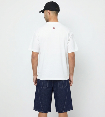 Men's F5 Arabic Printed T-Shirt - White