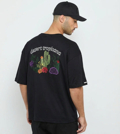 Men's F5 Global Oversized Fit Embroidered T-Shirt