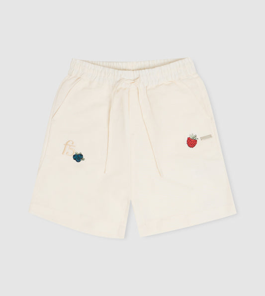 Girl's Linen Embroidered Shorts