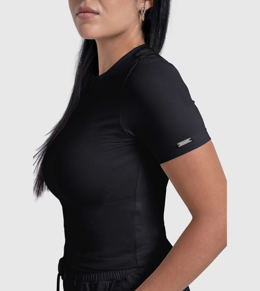 Women's Essential Crew Neck Fitted T-Shirt