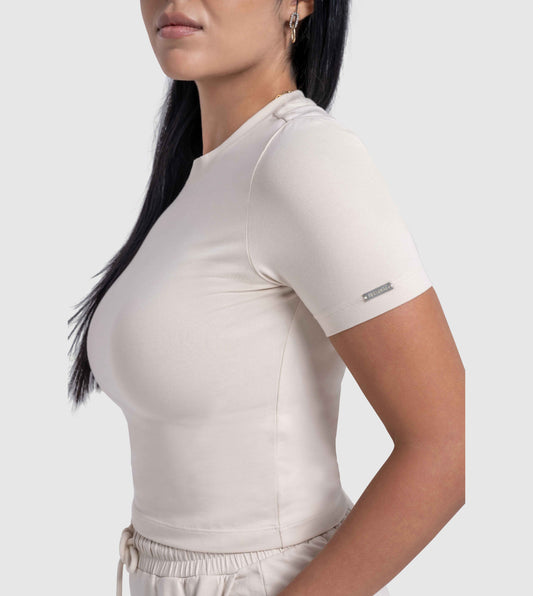 Women's Essential Crew Neck Fitted T-Shirt