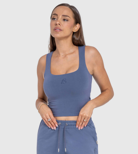 women's essential square neck tank