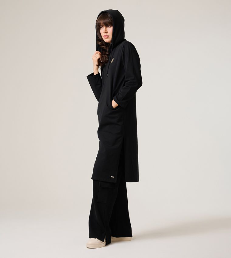 HOODED ABAYA_BLACK