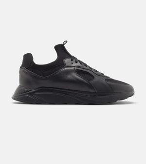 F5 x EKN Vegan Leather Sneakers - Black 