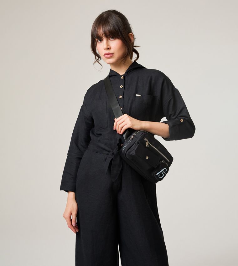 WIDE LEG HOODED JUMPSUIT_BLACK