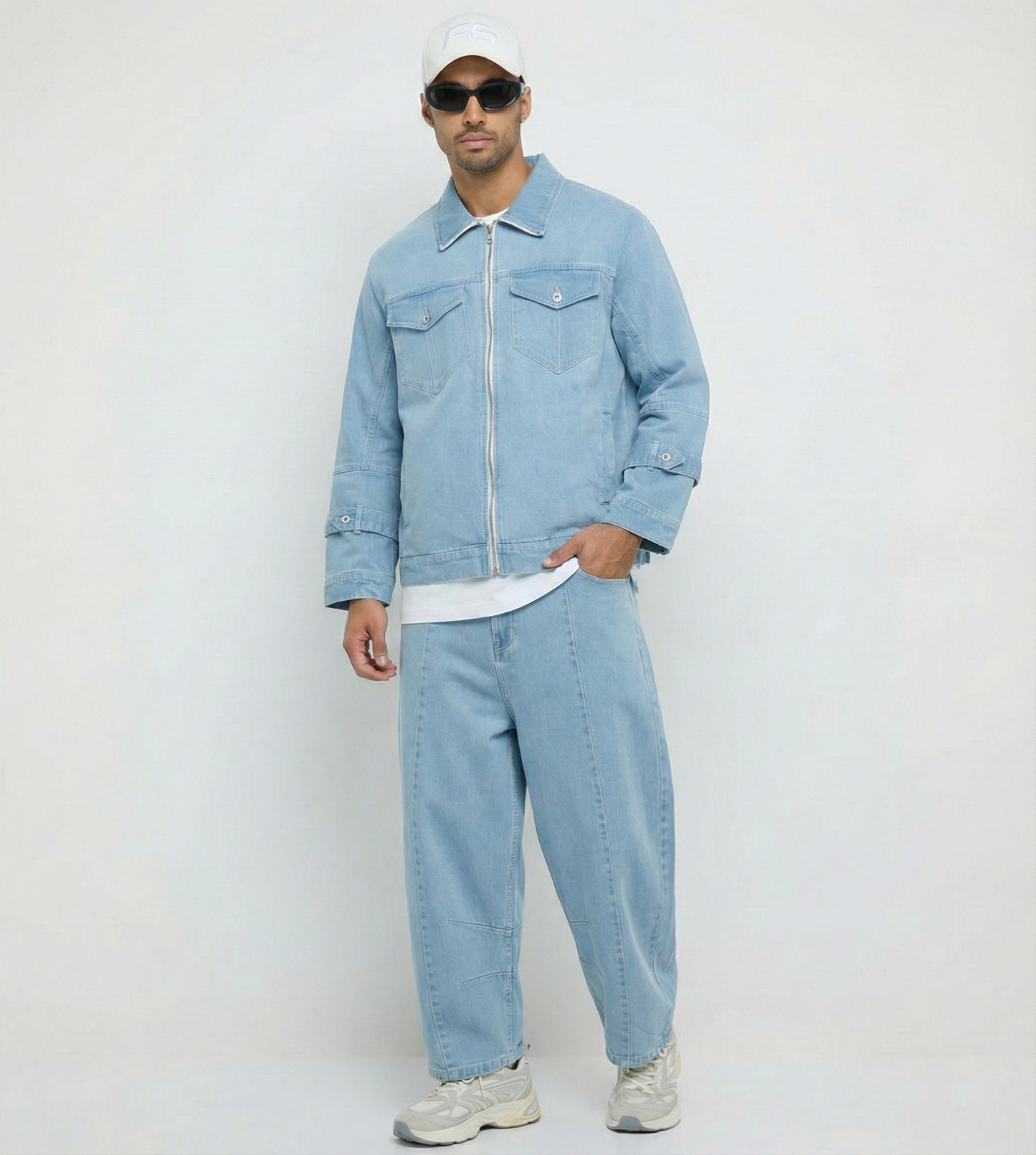 Men's F5 Denim Jacket - Light Blue