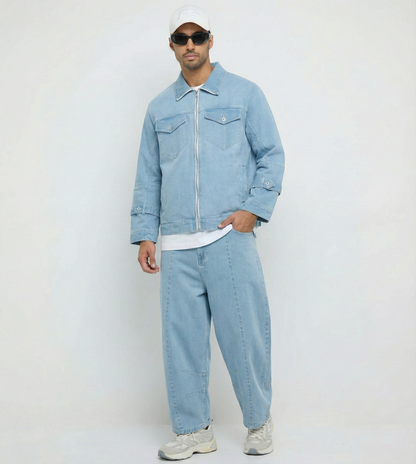 Men's F5 Denim Jacket - Light Blue