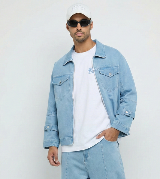 Men's F5 Denim Jacket - Light Blue