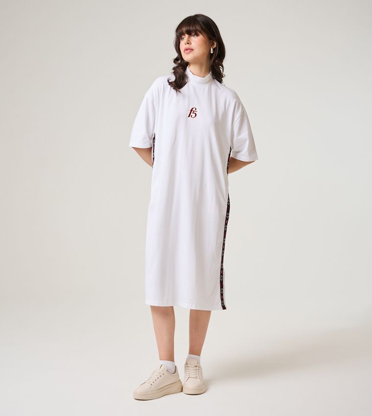 F5 TAPE T-SHIRT DRESS