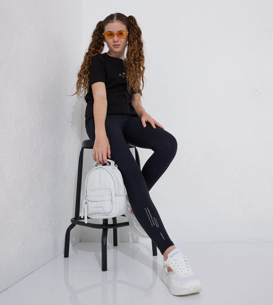 GRAPHIC LOGO LEGGINGS_BLACK
