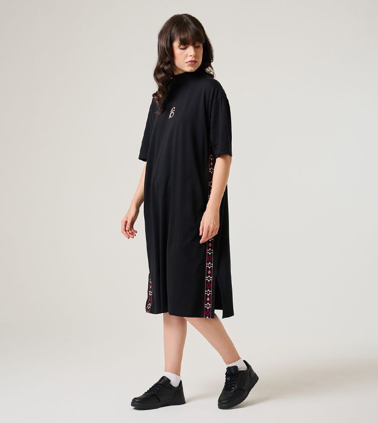 F5 TAPE T-SHIRT DRESS