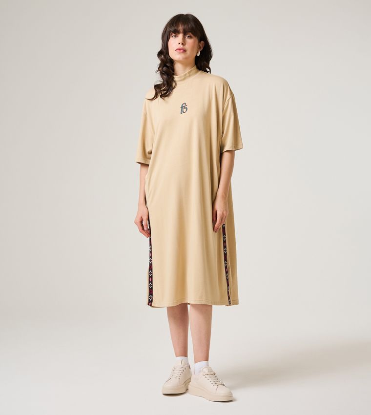 F5 TAPE T-SHIRT DRESS